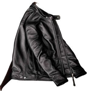 Veste en cuir véritable pour homme de qualité supérieure, veste de moto décontractée, veste de motard, fabrication en gros OEM, haute qualité - Product Image 2