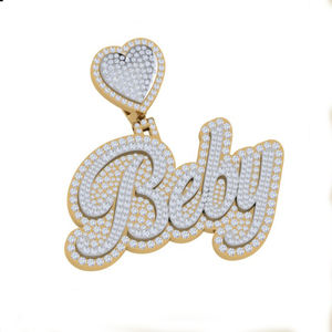 Colgante de diamante cultivado en laboratorio de lujo, colgante de oro de 10K, Color E, corte brillante VVS2, boda de aniversario clásica exquisita Premium para mujer - Product Image 5