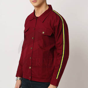 Vente en gros Logo personnalisé Veste en jean pour hommes en coton Veste en jean respirante pour hommes pour l'extérieur - Product Image 5