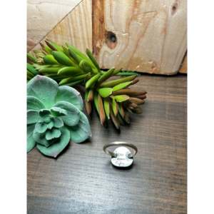 Navajo-<b>Crafted</b> Golden Turquoise & Sterling Silver Ring Size 8-Cultural Collectible Jewelry - Product Image 4