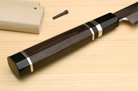 Cuchillo Profesional para Atún de Acero al Carbono, Hoja de Acero al Carbono de Grado Alimenticio, Superficie Forjada, Apto para Lavavajillas, para Cortar Mariscos y Pescado