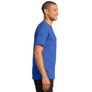 T-shirt de travail épais à manches courtes pour hommes avec poche T-shirt super doux 65% polyester/35% coton pour hommes - Product Image 6