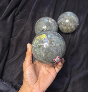 Natural High Quality Full Flashy Labradorite Sphere <b>Crystal</b> <b>Ball</b> Polished Healing Stone Home Decoration - Product Image 4