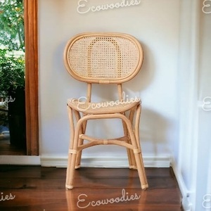 Chaises en rotin de bambou naturel de qualité supérieure antiques et modernes fabriquées à la main pour la cuisine, la villa, le jardin et le patio pour l'extérieur. - Product Image 5