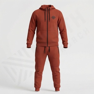 Conjunto Deportivo Informal de 2 Piezas para Hombre, Personalizado con Color Sólido Premium, Impresión de Ropa Deportiva, Chándal Atlético para Gimnasio - Product Image 1