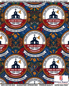 Custom African Wax Print Fabric Manufacturer Church Anniversary Convention Uniform Celebration Textile Supplier OEM ODM - Product Image 4