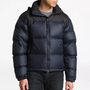 High Quality Custom <b>Men's</b> Waterproof Stand Collar Front Logo <b>Lightweight</b> Puffer <b>Jacket</b> Winter Casual Wear - Product Image 1
