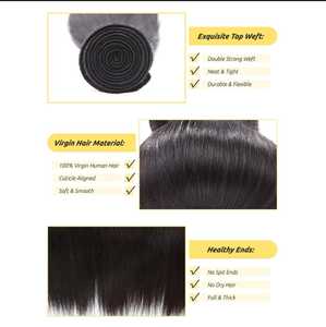 HEALTHY CUTICLES LIGHT WEIGHT REMY VIRGIN INDIAN HUMAN HAIR EXTENSIONS HAND <b>TIED</b> SHED FREE LUXURY SILKY STRAIGHT WAVE HAIR HAIR - Product Image 1