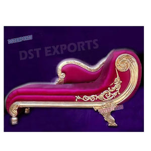 Canapé dos nu pour scène de mariage asiatique Chaise dos nu Canapé arabe pour décor Mehndi Canapé dos nu Mehndi à thème arabe élégant - Product Image 2