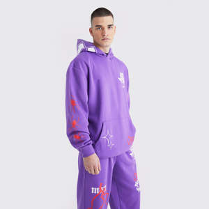 ชุดวอร์มพิมพ์ลายสำหรับผู้ชาย ปี 2026 เสื้อฮู้ดผ้าฟลีซ กางเกงวอร์มขายาว และกางเกงคาร์โก้ ระบายอากาศได้ดี เป็นมิตรกับสิ่งแวดล้อม เหมาะสำหรับการวิ่ง - Product Image 6