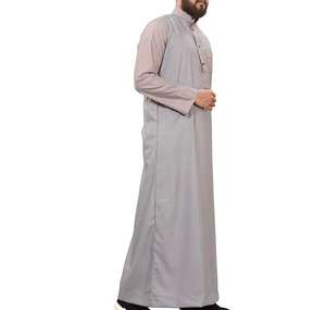 Elegant Casual <b>Men</b> <b>Thobe</b> Premium Tailored Arabic Jubba High Quality Islamic Robe Traditional Long Sleeve Cotton Hooded Muslim - Product Image 4