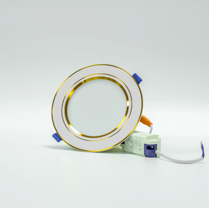 ไฟอลูมิเนียม LED แบบดาวน์ไลท์90มม. ทันสมัยเรียบง่ายพร้อมขอบสีทองคุ้มค่ามากสำหรับบ้านสำนักงานที่ผลิตใน TLC เวียดนาม - Product Image 2