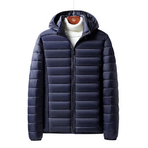 Chaqueta acolchada lisa con forro de nailon, chaqueta acolchada de temporada de invierno personalizada para hombre - Product Image 5