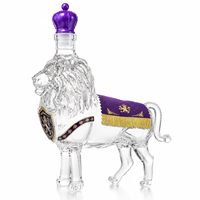 Bouteille de whisky personnalisée avec logo créatif, design animal, bouteille de vin en verre pour cadeau promotionnel