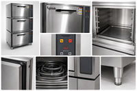 Cuisinière à riz et cuiseur vapeur automatique électrique intelligent en acier inoxydable de grande capacité pour restaurant, usage commercial et industriel