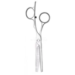 OEM Custom Stainless Steel <b>Hair</b> <b>Thinning</b> <b>Scissors</b> Right-Handed Barber Tools 32 Teeth Sharp Polished Fixed Finger Rest for - Product Image 4