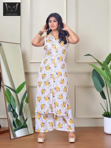 Kurti sin Mangas con Estampado Personalizable, OEM ODM, Ropa Étnica Casual para Mujer, para un Estilo Multiusos - Product Image 2