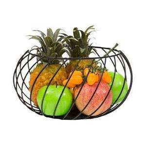 ตะกร้าเก็บลวดโลหะสีดำพร้อมที่จับอุปกรณ์จัดระเบียบบ้านอเนกประสงค์ - Product Image 4