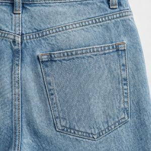 Pantalons en jean pour femmes, coupe ample, en coton, à séchage rapide, qualité supérieure, respirants, couleur personnalisée, vêtements de rue décontractés - Product Image 5