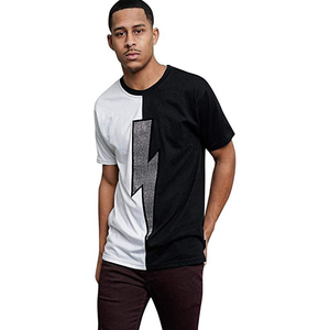 Hombres 150 gramos transpirable 100% algodón camiseta para hombres holgado ajuste holgado impreso tripulación fitness antiarrugas bolsillo - Product Image 2