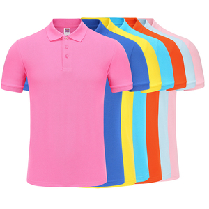 Polo pour homme en coton respirant, vente en gros, OEM, à manches courtes, tricoté, motif uni, longueur standard, teinture unie - Product Image 4