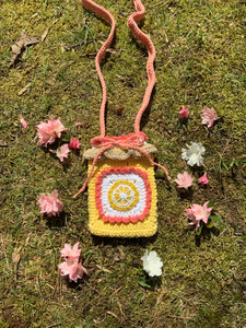 Bolso Mini de Lana Tejido a Mano al por Mayor para Dama, Portátil, con Cierre Abierto y Decoración Floral para Teléfono Móvil y Paquetes Pequeños - Product Image 4