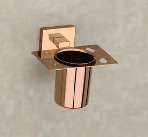 MISHWA Porte-brosse à dents PD-404 Organisateur de salle de bain antirouille en métal brossé pour hôtels, spas et maisons modernes Installation facile Commercial - Product Image 2