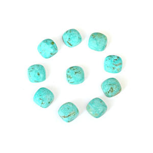 Hecho a mano en forma cuadrada Arizona turquesa suelta Natural tamaño personalizado cabujón piedras preciosas fabricación de joyas accesorios proveedor - Product Image 2