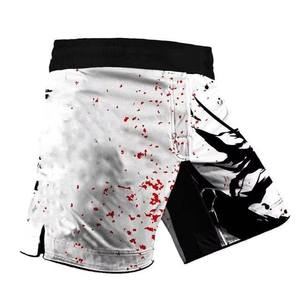 Pantalones cortos de agarre MMA unisex, ropa deportiva personalizable OEM, LICRA estirable para artes marciales, boxeo, Lucha, deportes, cintura elástica - Product Image 1