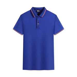 Golf personnalisé unisexe pour polo couleur unie avec broderie de logo uniforme du personnel décontracté en tissu tricoté - Product Image 3