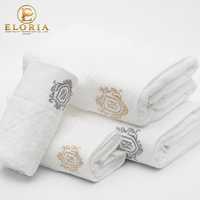 Ensemble de serviettes de bain d'hôtel 100% coton, épaisses et absorbantes, serviettes de toilette blanches pour spa, salon, salle de sport, maison d'hôtes, logo personnalisé de luxe