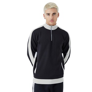 Sudadera de algodón liso personalizada 2024 para hombre, superventas, diseño de media cremallera con dos bolsillos, ropa de otoño e invierno - Product Image 2