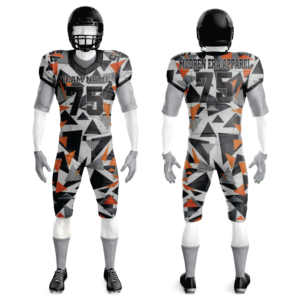 Conjunto de uniformes de equipo de fútbol americano juvenil Diseñador personalizado Sublimación Secado rápido Manga corta Transpirable-Precio - Product Image 3