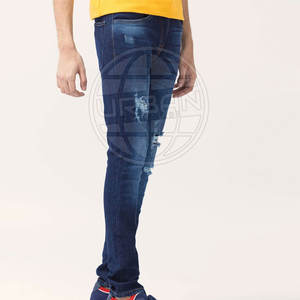 Pantalon en jean pour hommes OEM, confortable et léger en toile, style de rue, qualité supérieure avec design dernier cri - Product Image 5