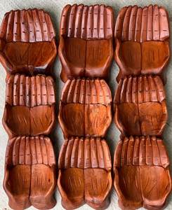 <b>Large</b> Wood Carved Praying Hand Shape <b>Bowl</b> - Product Image 2