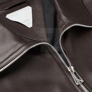 Chaqueta Bomber de Cuero de Invierno de Alta Calidad en Oferta, para Hombre, con Cuello Alto, Logotipo Frontal, Transpirable, Ecológica, Impermeable y Personalizable - Product Image 5