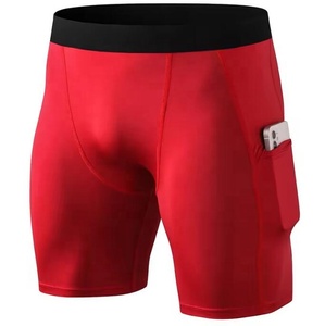 กางเกงรัดรูปขาสั้นสำหรับผู้ชายชุดออกกำลังกายกางเกงออกกำลังกาย15% สแปนเด็กซ์ทำจากโพลีเอสเตอร์85% โลโก้ได้ตามต้องการ - Product Image 3