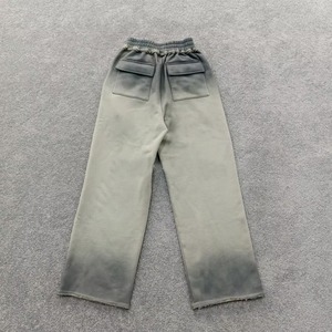 Pantalones Deportivos Anchos de Felpa Gruesa con Lavado Ácido, Logotipo Personalizado, Estilo Desgastado y Decolorado por el Sol, Pantalones para Hombre en Venta al por Mayor - Product Image 6