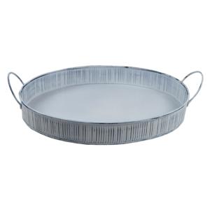 Plateau métallique de service rond à haute demande, pour la maison, l'hôtel, les mariages, les Occasions, les plantes et la décoration de noël, offre spéciale - Product Image 1