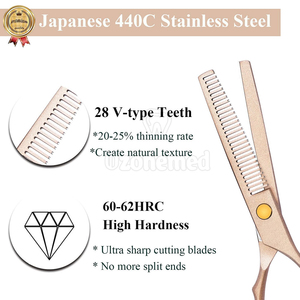 Juego de Tijeras de Peluquería Profesional para Uso en Casa y en Salón, Kit de Corte de Cabello, Herramientas y Accesorios para el Cabello - Product Image 3