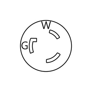 Offres Spéciales NEMA L5-20 J-514 20A 125V AC adaptateur de prise électrique à bride fournissant un remplacement efficace de la batterie du générateur - Product Image 5