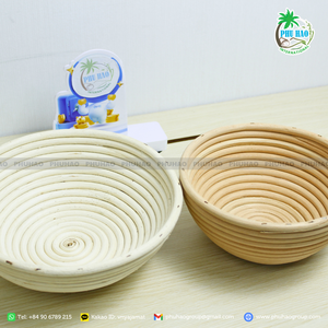 HOT ITEM From Vietnam Factory Natural Rattan <b>Bread</b> Proofing <b>Basket</b> for Perfect Artisan Loaves - Product Image 2