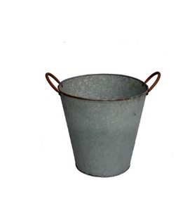 Galvanized Metal <b>Bucket</b> with Lid Copper Finishing Handles Caddy Latest Design Galvanized Bar & Picnic Tools Factory Price - Product Image 1