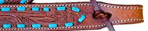 Premium Quality Carved Buck <b>Stitched</b> Leather Headstall Western Horse Equipment Wholesale Horse <b>Products</b> - Product Image 6