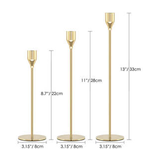 Candelabro para decoración del hogar, portavelas de metal hecho a mano, perfecto para realzar un ambiente cálido y acogedor. - Product Image 4