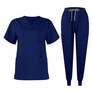 Ensembles d'uniformes de médecin à logo personnalisé à quantité minimale de commande bas | Vêtements de travail médicaux unisexes respirants à séchage rapide de qualité supérieure doux au toucher - Product Image 2