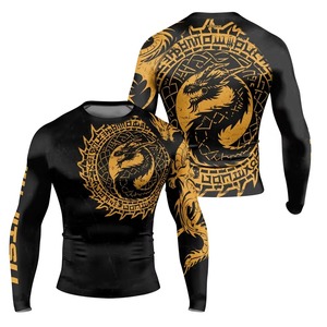 Rashguard de compression haute performance pour homme, manches courtes, protection UV, respirant, écologique, séchage rapide, Spandex/Polyester - Product Image 6