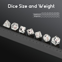 Ensemble de dés DnD 16 mm très vendus, dés en résine avec figurine de cochon à l'intérieur, dés DnD personnalisés pour les jeux de rôle Dungeons and Dragons TTRPG