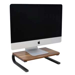 Solid Wood Monitor <b>Stand</b> Riser for <b>Desk</b> Ergonomic Display & <b>Laptop</b> Organizer - Product Image 3