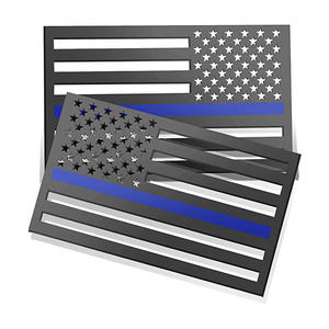 Заводская матовая черная 3d-наклейка с американским и американским флагом для автомобиля, эмблема, алюминиевая наклейка с подземным флагом, автомобильный значок, наклейка, значок - Product Image 5